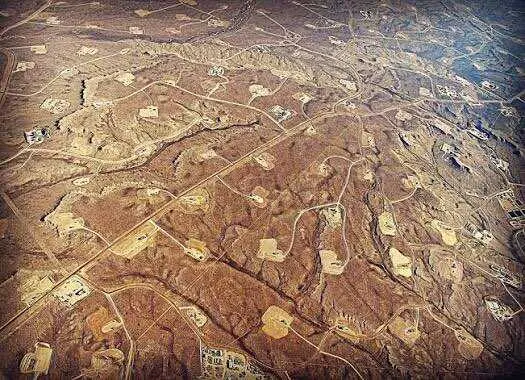 Pozos de fracking en Texas. Foto: X